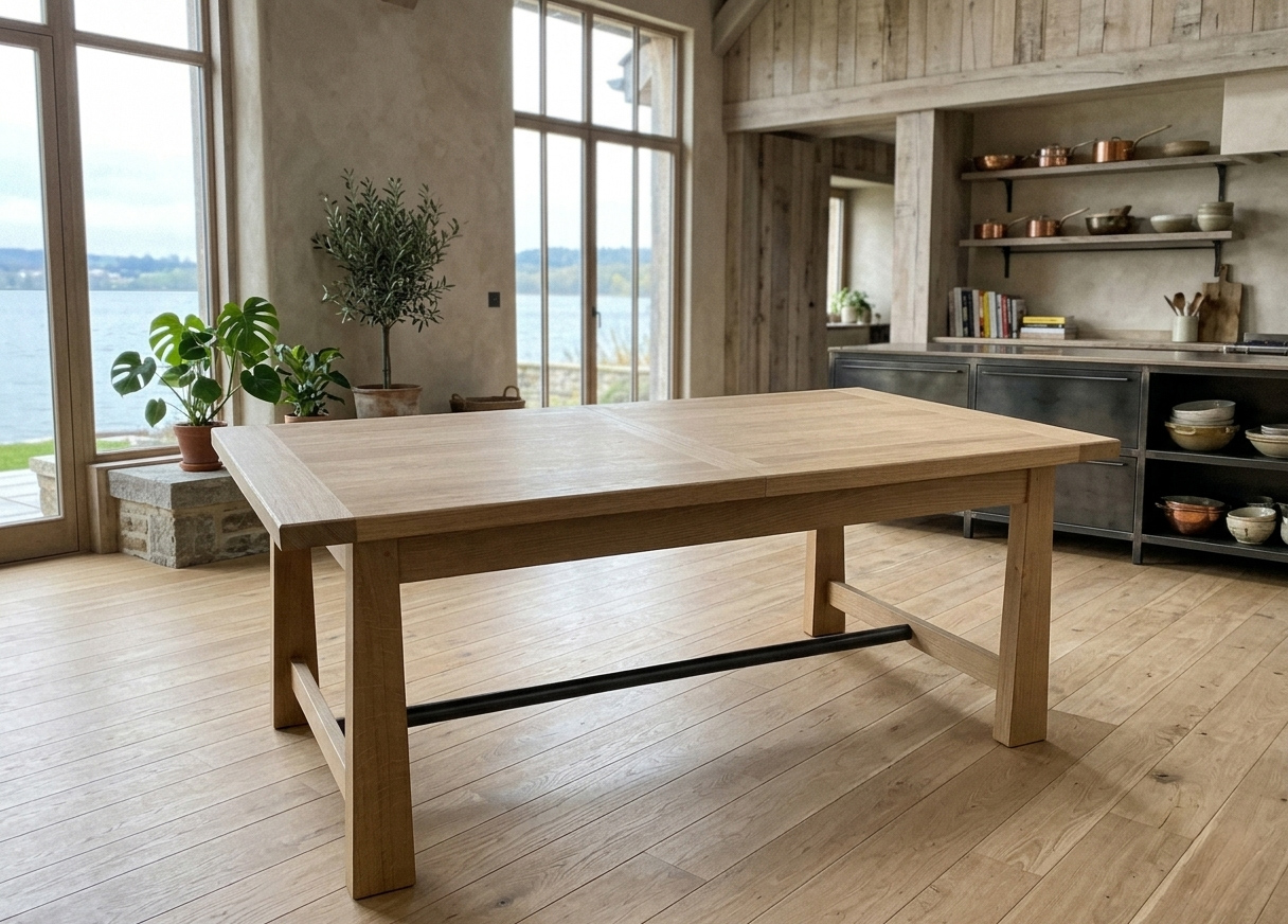 Table à allonges ATELIER - bois de chêne massif